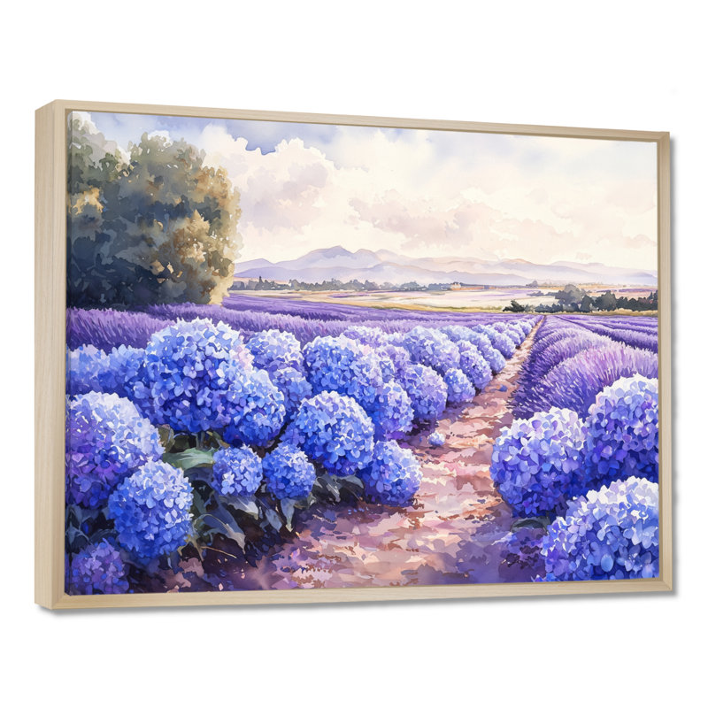 Irelia - Floral Wall Art, Impression sur cadre flottant, H 30 po x l 40 po, Crème, crème