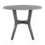 Ensemble de table de comptoir 5 pièces Monira, 4 chaises, similicuir gris scintillant