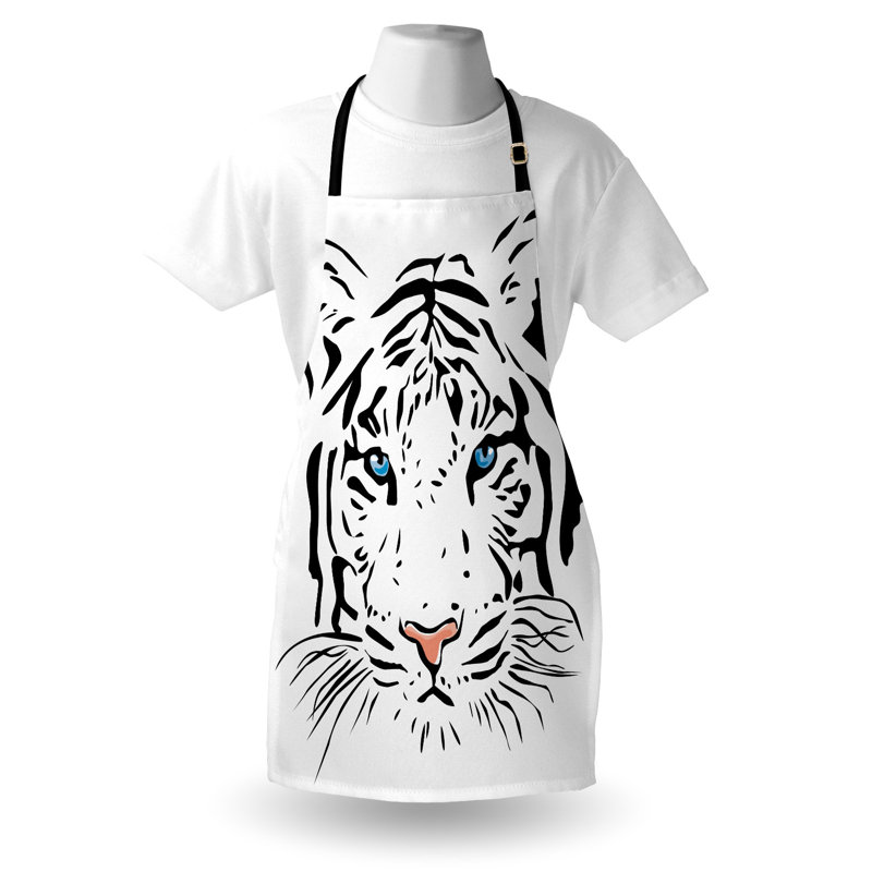 No Pattern Bib Apron