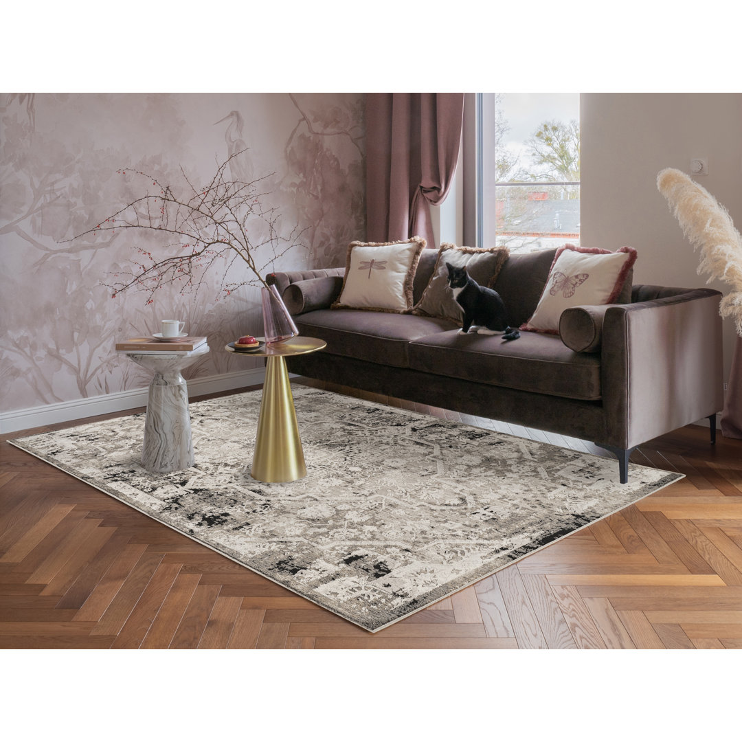 Damask Area Rug