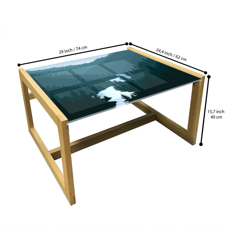 Jacelle Sled Coffee Table, 62cm H x 74cm W x 40cm D