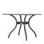 Table de patio carrée 37 po - Aluminium, rouille, léger, aluminium coulé cuivre brillant pour terrasses à rouille,