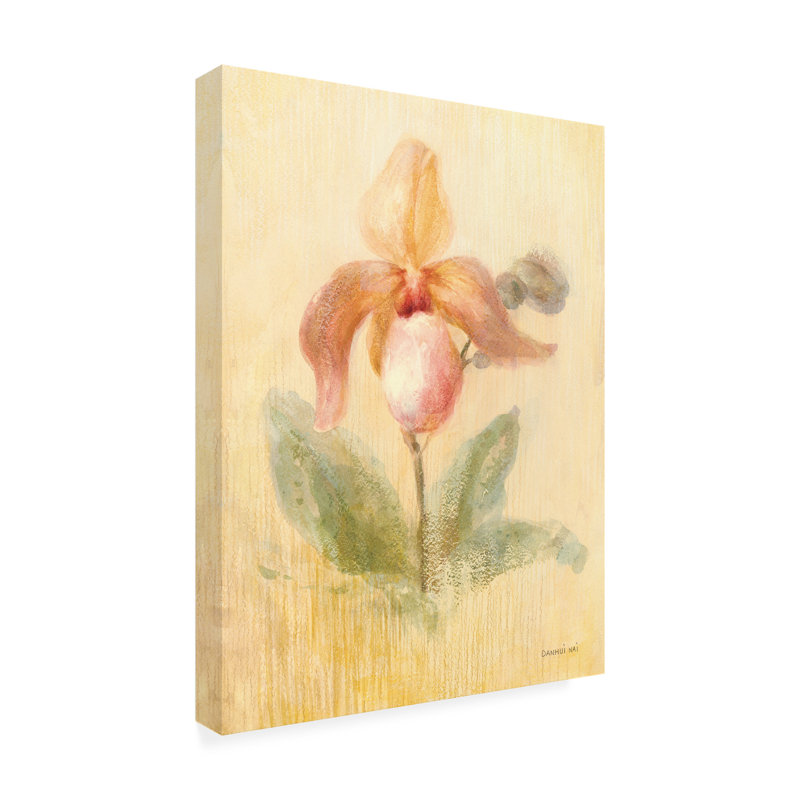 Art sur toile, "l'orchidée bolognaise" de Danhui Nai, H 19 po x l 14 po