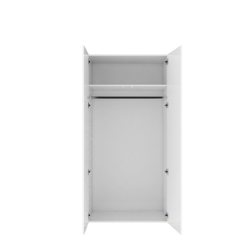 Aghancrossy 2 Door Manufactured Wood Wardrobe