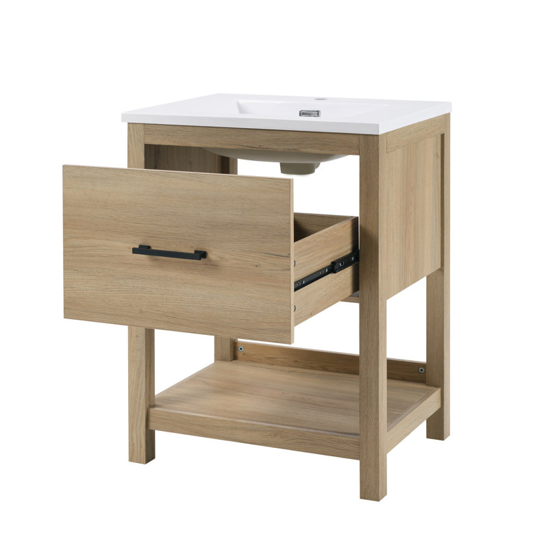 Calais 25" Single vanity with one drawer