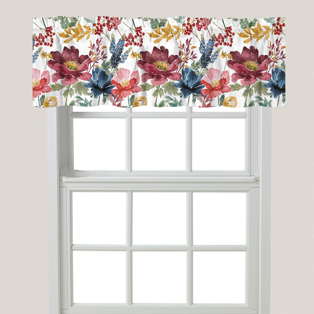 Red Barrel Studio® Caffarelli Watercolor Fall Window Valance By Laural Home & Reviews | Wayfair