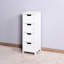 Armoire de salle de bain blanche avec tiroirs généreux - Maximise l'espace de rangement du tiroir autoportant pour l'organisation de la maison