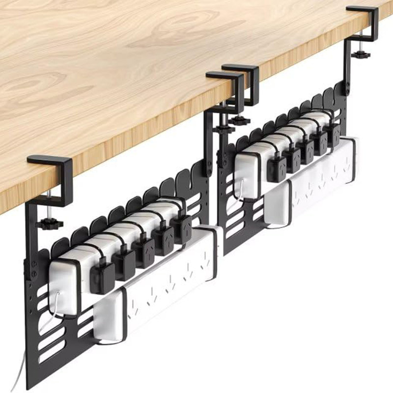 Ensemble de gestion de câbles sous-bureau Clamp-On