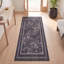 Tapis Bellamy moderne à motif mosaïque mouchetée abstraite gris et noir, lavable à la machine, antidérapant, à poils courts, pour intérieur et extérieur, adapté aux animaux domestiques, idéal pour le salon, la chambre, la salle à manger, l'entrée, le corridor ou le bureau.-2104435022