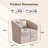 360-Degree Swivel Upholstered Armchair with Accent Pillow-367928017