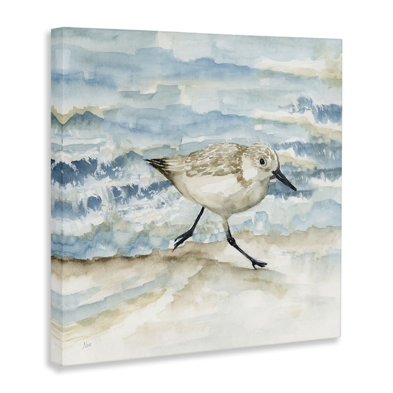 Sandpiper Stride Shore Canvas, design par Nan, H 36 po x l 36 po