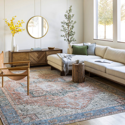 Mya Machine Washable Oriental Area Rug