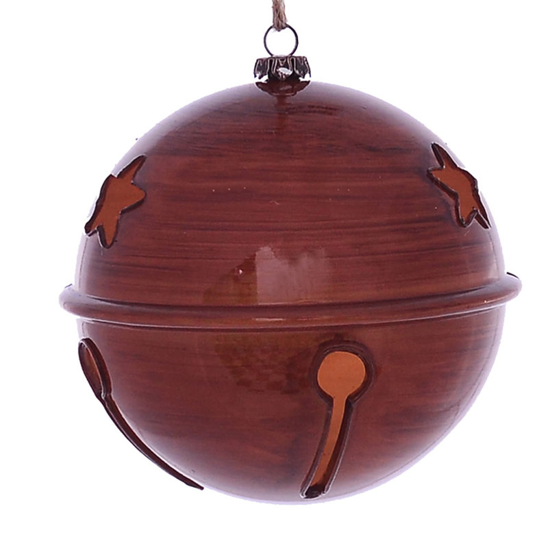 Ornement de cloche de Noël, Brun clair