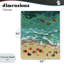 Trois kayaks dans une toile à vagues turquoise, design par Brook Page-1296328218