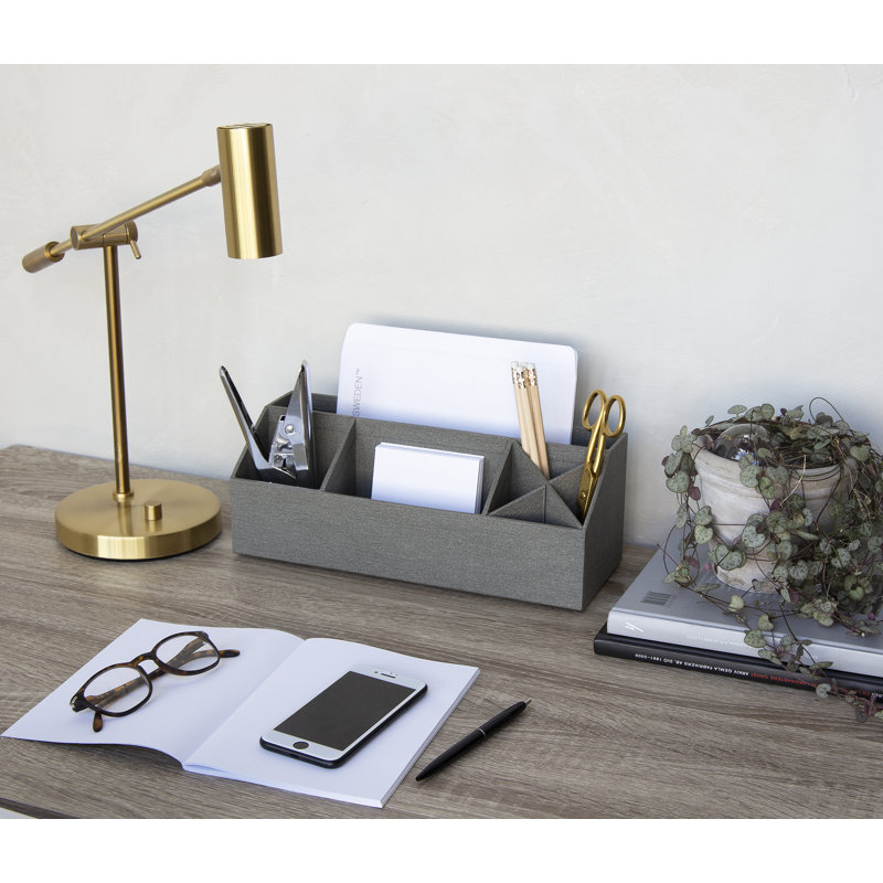 Organisateur de bureau Bigso Elisa - Organisateur de bureau durable, Gris toile