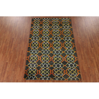 Tapis indien marocain Trellis 6 x 9