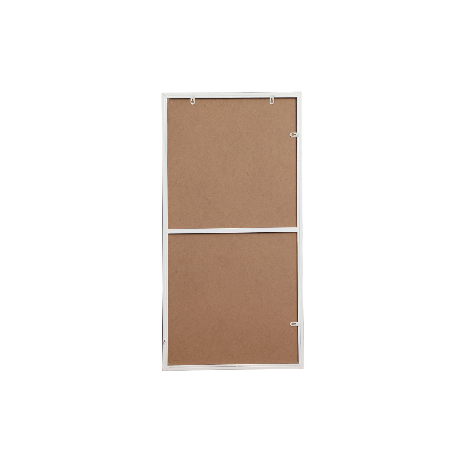 Sabine Metal Rectangle Wall Mirror, 36" x 18", White