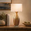 Lampe de table 16 x 10,5 x 36 pouces avec corps en céramique