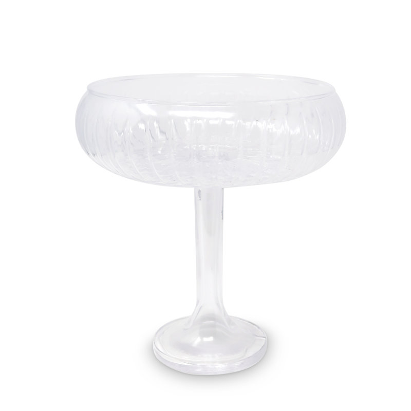 Liscio Ottico - Round Stemmed Salad Bowl