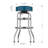 Commercial Grade Chrome Swivel Bar Stool with Vibrant Team Colors  -113702941
