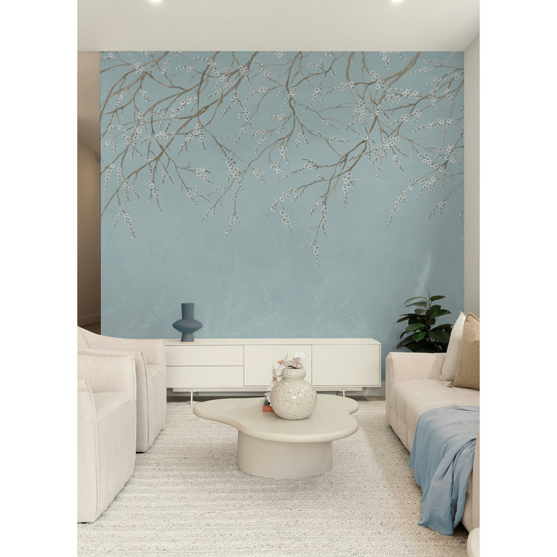 Murale bleue Hanami