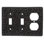 3-Gang Duplex Outlet / Toggle Light Switch Combination Wall Plate