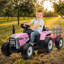 Tracteur électrique pour enfants 12V, alimenté par batterie, chariot pour tout-petits-100146483