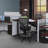 Harrison Mesh Back Rolling Adjustable Swivel Bar Height Drafting Stool with Arms-18535840