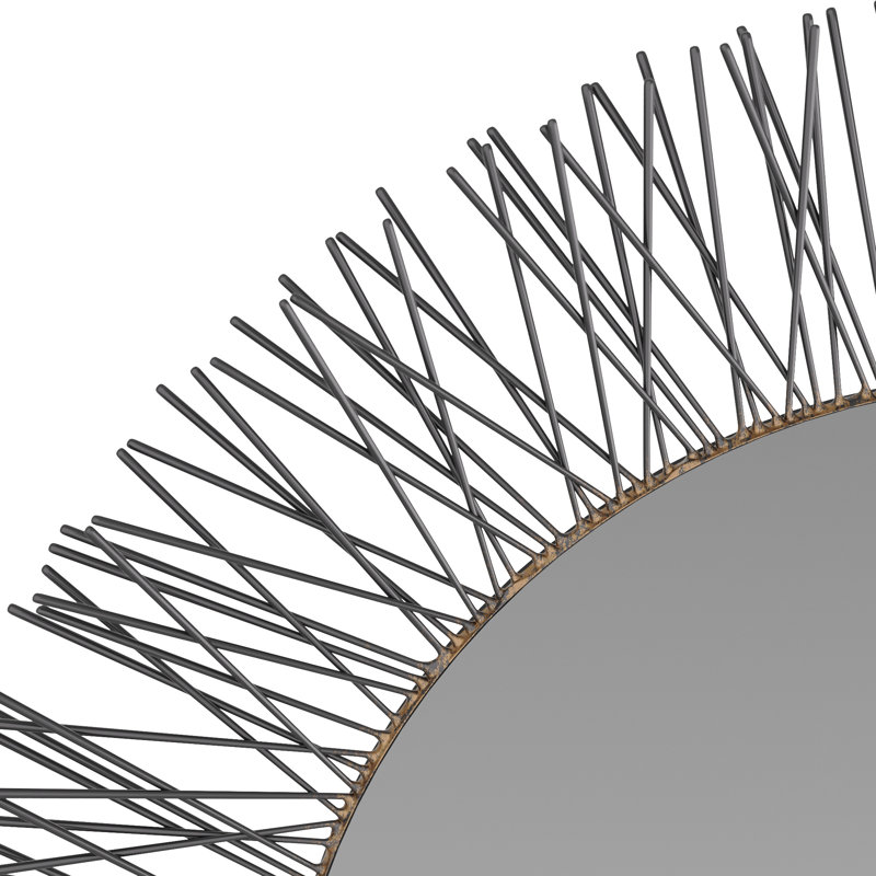 Ziggy Round Iron Mirror