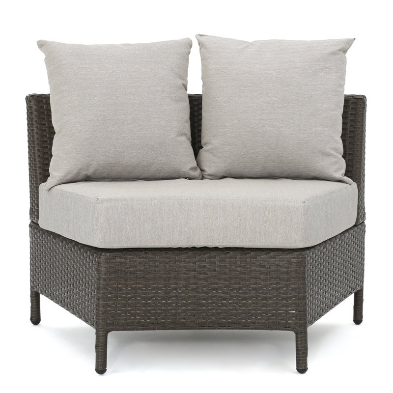 Canapé d'extérieur Pt Limon, Beige Cushion/Brown Frame