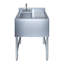 24 in. x 19 in. One Compartment Underbar Sink With Right Drainboard And Faucet