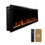 Foyer électrique ultra-mince encastré ou mural ultra mince 42 po, compatible Alexa / Wifi-102323149