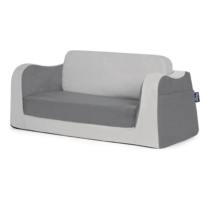 Zella Kids 6'' Sleeper and Ottoman, Red