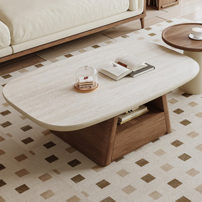 Table basse ovale simple et multifonctionnelle