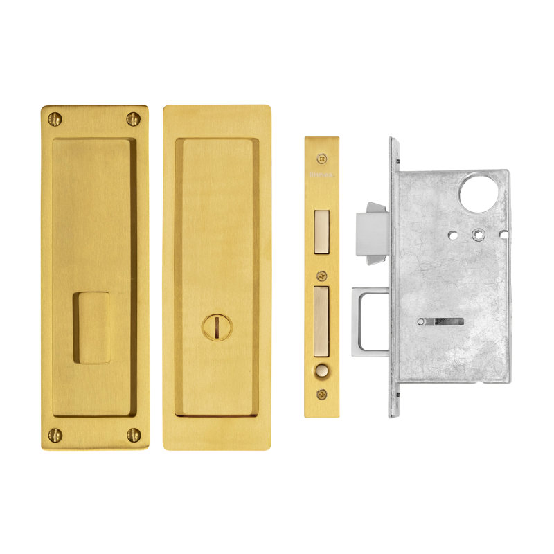 Stainless Steel Pocket Door Hardware, Satin Stainless Steel