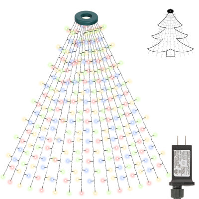 2M Christmas Tree Wreath String Lights