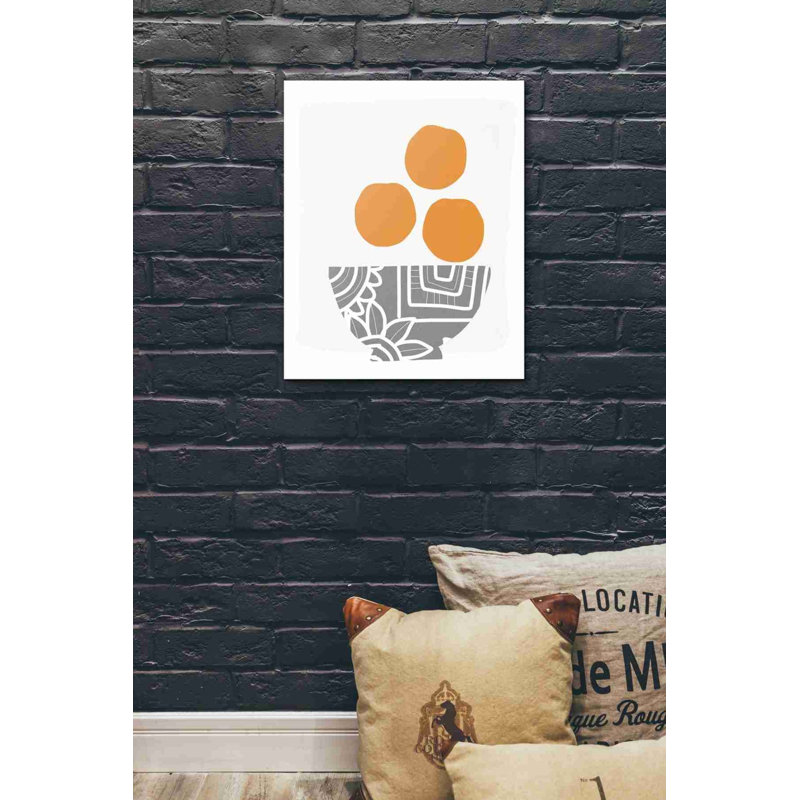 «Bowl of Oranges» par Linda Woods, art mural sur toile, H 24 po x l 20 po