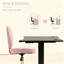 Chaise de bureau rose en forme de cœur, chaise pivotante réglable pour chambre à coucher et coiffeuse, style mignon et confortable