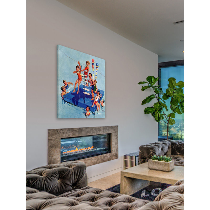 «Fun in the Water», impression sur toile tendue, H 29 po x l 24 po
