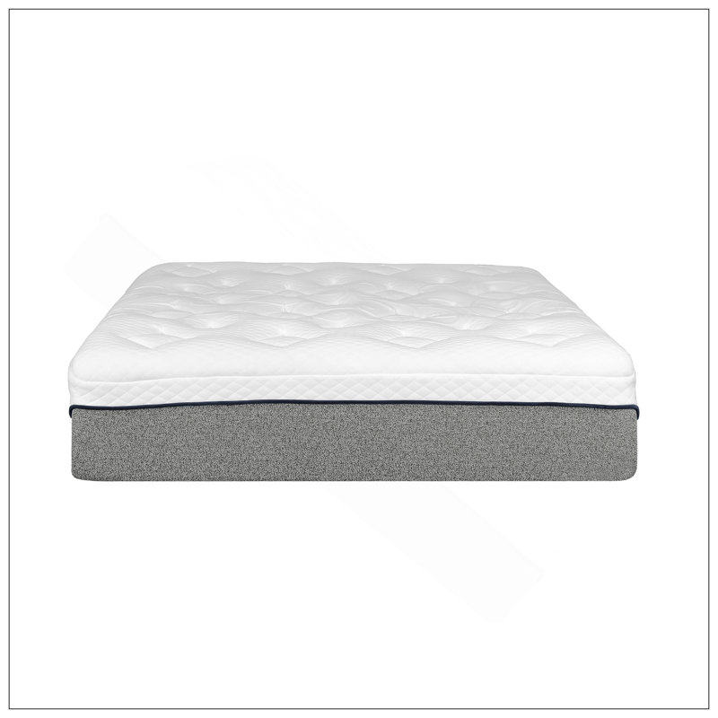 Ultra pelucheux 13 po Matelas moyen en mousse viscoélastique imprégnée de gel pour très grand lit dans une boîte avec housse en jacquard double couche