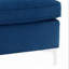 Repose-pieds modulaire en velours avec repose-pieds et repose-pieds