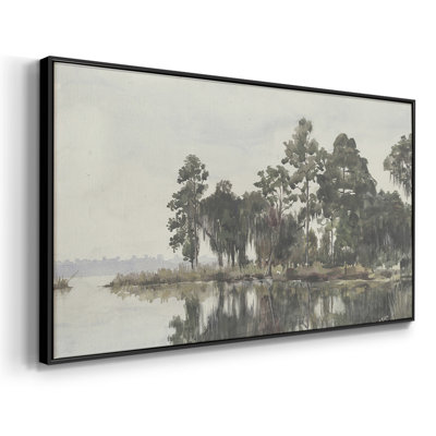 Série paysage - Dxxxvi - Toile tendue avec châssis encadré - Prêt à être accroché