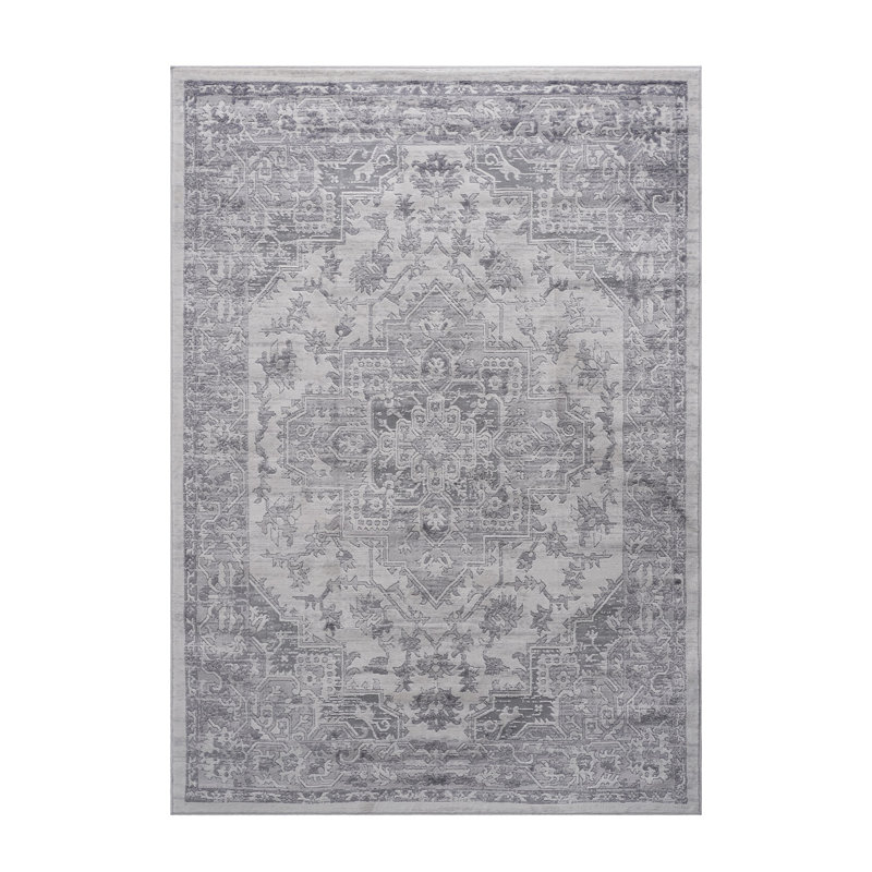 Tapis oriental de style oriental et résistant aux taches, Rectangulaire 2 pi x 3 pi