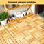 30 carreaux de terrasse imbriqués à carreaux, plancher en bois franc d'acacia carré 12 po x 12 po-114072917