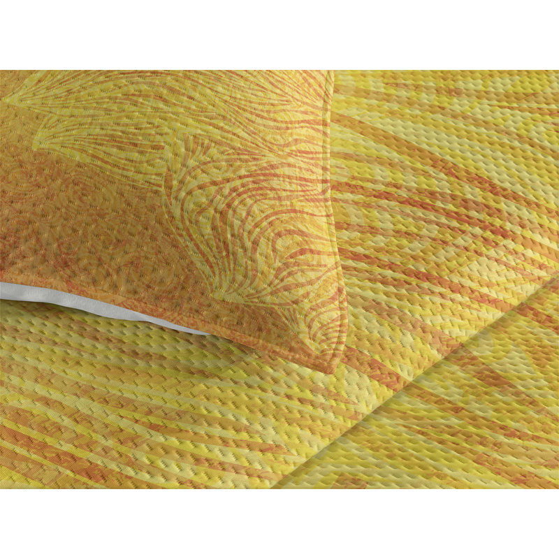 Puppy Eclectic Polyester Coverlet, King Bedspread + 2 Shams