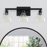 Wayfair | 3 Light Black Bathroom Vanity Lighting You'll Love in 2023