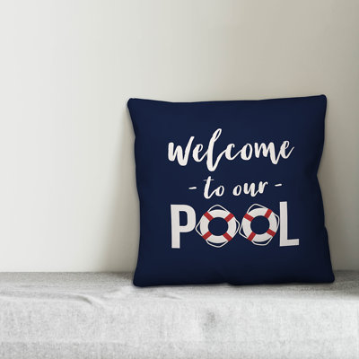 Outdoor Reversible Throw Pillow