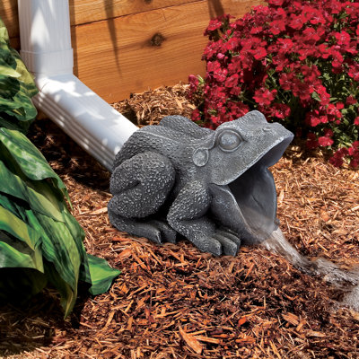 Gutter Guardians Frog Downspout Statue