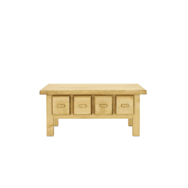 Dambrosio Solid Wood Coffee Table with Storage