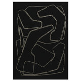 Amalgame Area Rug in Black/White